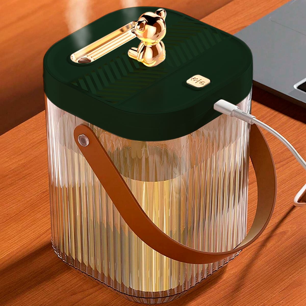 Miniatura 2 de Humidificador Oso Dorado LED 2L HM-18K